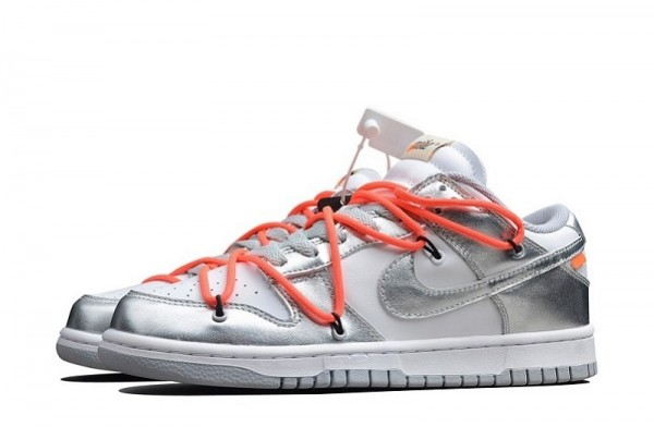 NIKE DUNK SB LOW X OFF WHITE “SILVER WHITE”