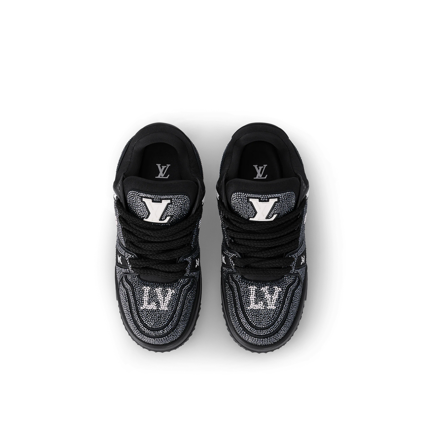LOUIS VUITTON Crystal black trainer