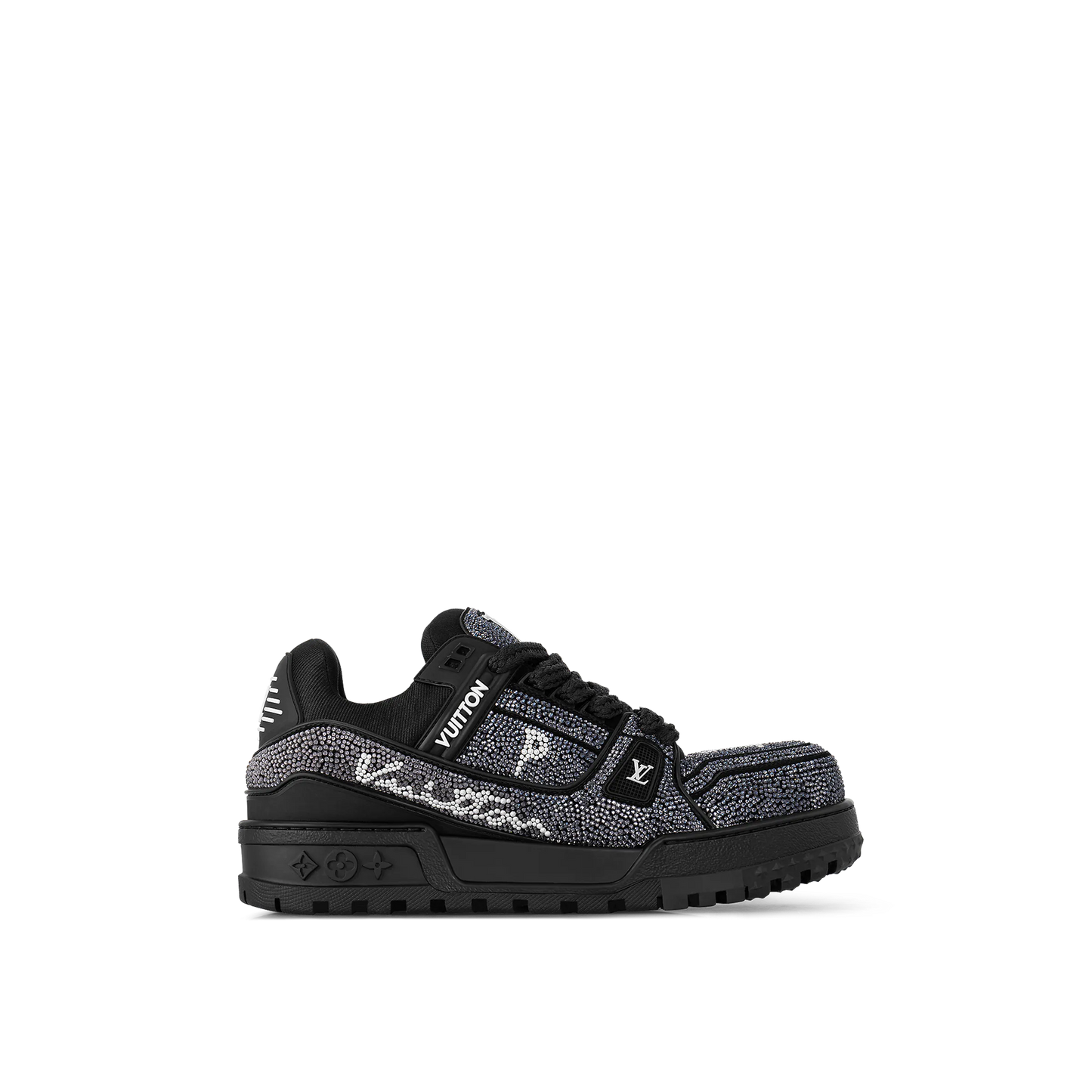 LOUIS VUITTON Crystal black trainer