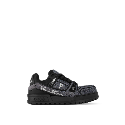 LOUIS VUITTON Crystal black trainer