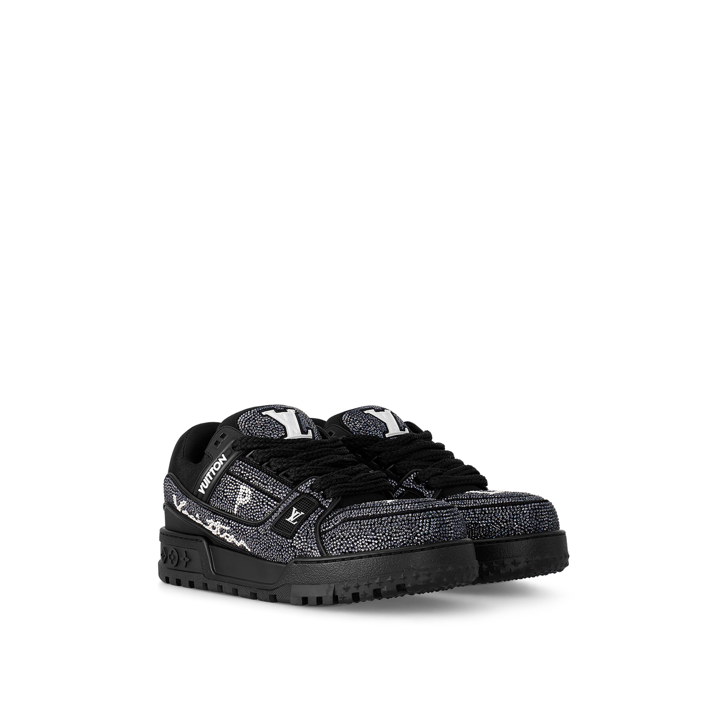 LOUIS VUITTON Crystal black trainer